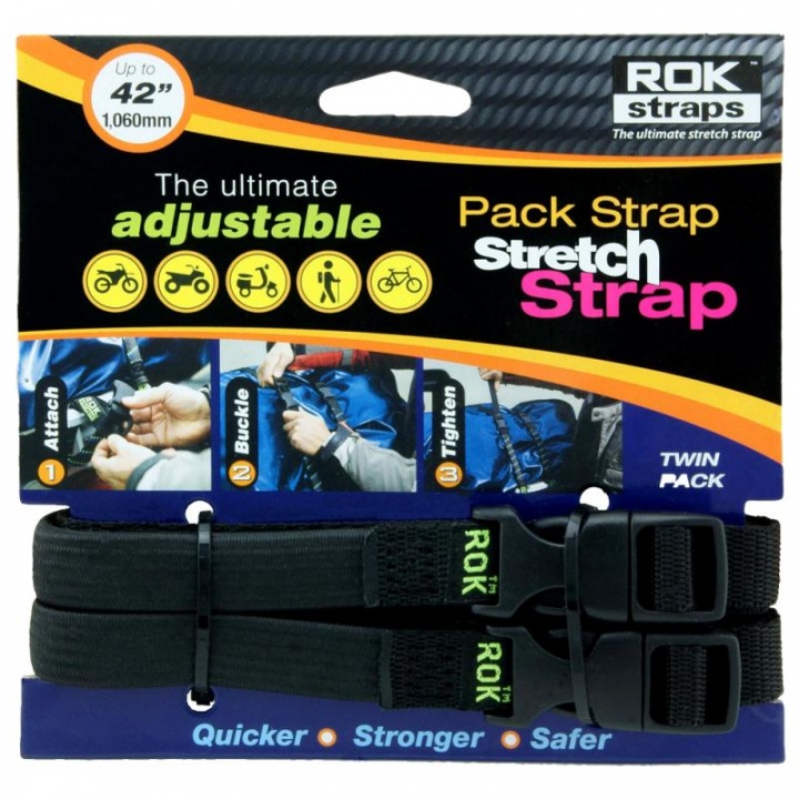 Rok Straps Pack 2 Straps Preto 1060mm/16mm