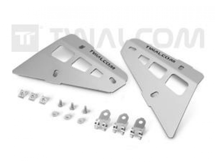 Twalcom TT®-Right and Left Front Protectors Set for OEM Crashbar R1200 Adv LC 2014 Silver