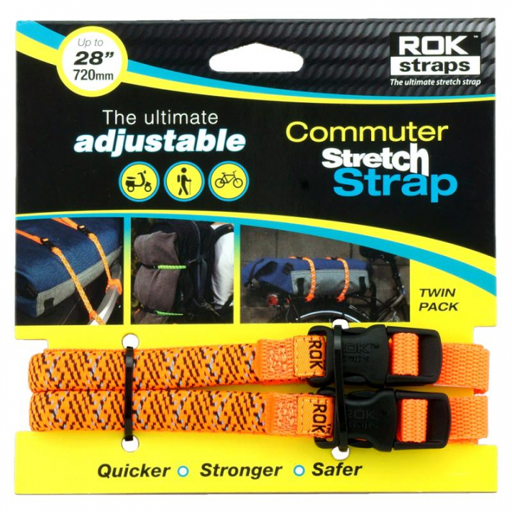 Rok Straps Pack 2 Straps Laranja reflector 12mm