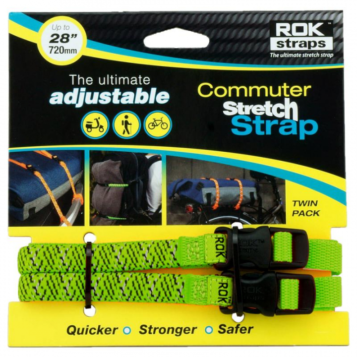 Rok Straps Pack 2 Straps Verde Reflector 720mm/12mm